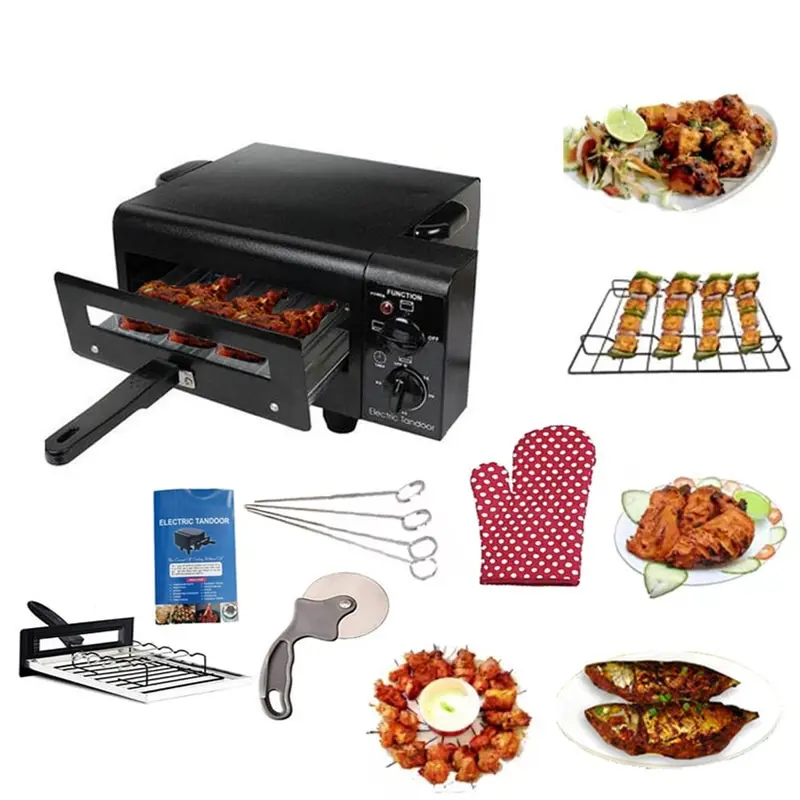 STARCAVE Electric Tandoor 14x9 inch Tray with timer, 2000W
